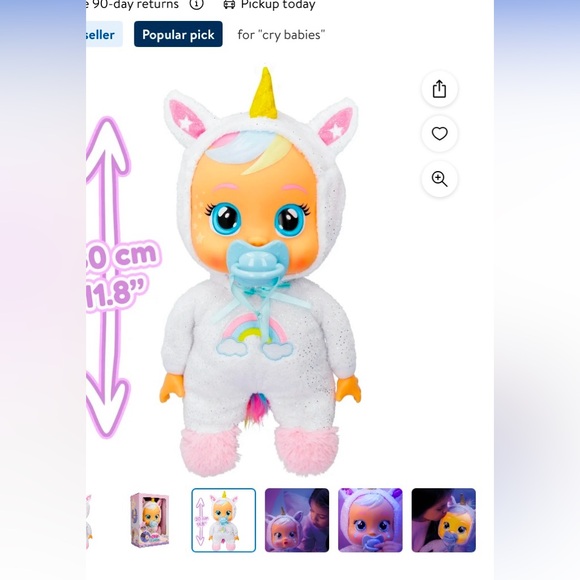 Baby’s toy LED LIGHT UP DOLL!! Sleepytime dreamy cry baby!! 😭 - Picture 14 of 16